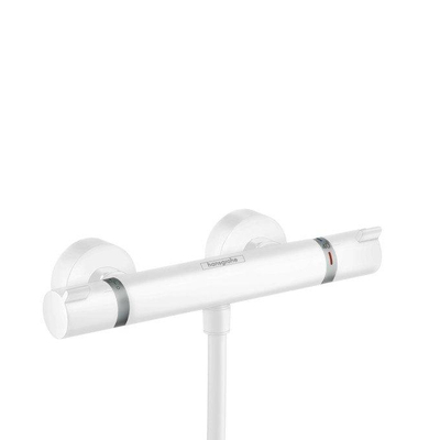 Hansgrohe Ecostat Comfort Douchekraan - thermostatisch - met koppelingen - thermostaat - mat wit