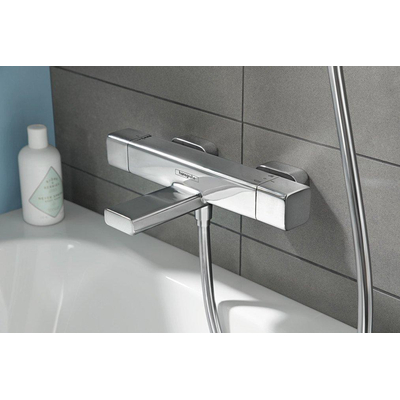 Hansgrohe Ecostat E Badkraan - thermostatisch - met omstel - met koppelingen - thermostaat - hoogglans chroom
