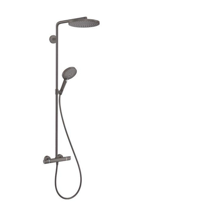Hansgrohe Raindance Select S - select Regendoucheset - thermostaat - hoofddouche 24cm - zwart chroom gunmetal