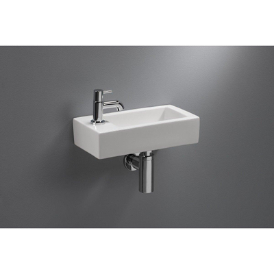 Royal Plaza Capella lave-mains 36,5x18,5x9cm 1 trou de robinet à gauche blanc