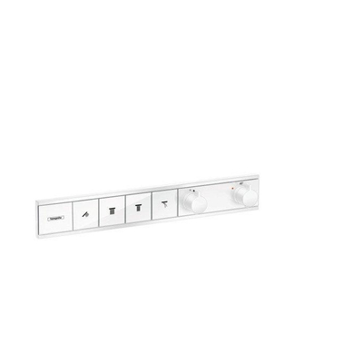 Hansgrohe RainSelect Ensemble de finition pour mitigeur de douche encastré thermostatique pour 4 fonctions 59.8x90cm mat blanc