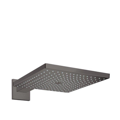 Hansgrohe Raindance e pomme de douche principale avec bras de douche 30cm chrome noir brossé