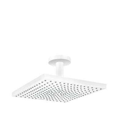 Hansgrohe Raindance E hoofddouche - 30x30cm - vierkant - met plafondaansluiting - mat wit