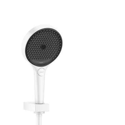 Hansgrohe RainFinity Badset - met PowderRain - 130 - 3jet - handdouche - met wandhouder - met doucheslang - 125cm - mat wit