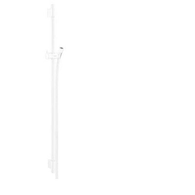 Hansgrohe Unica UnicaS Puro barre de coulissement 90cm avec flexible de douche Isiflex`B 160cm mat blanc