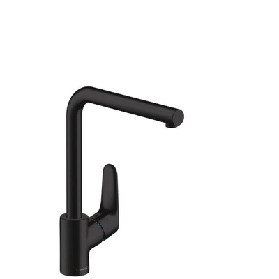 Hansgrohe Focus Mitigeur de cuisine 1 trou 280 mm avec bec droit pivotant noir mat