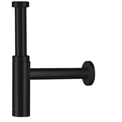 Hansgrohe Universeel Flowstar S Premium siphon à godets design 5/4 avec tube mural avec rosace noir mat