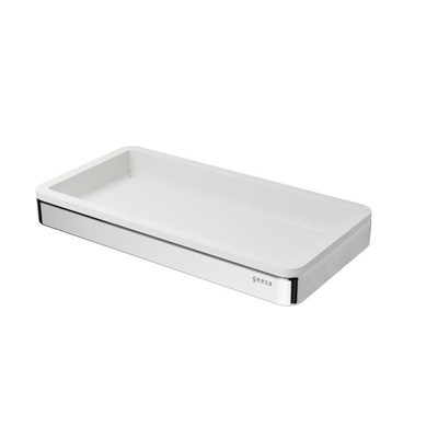 Geesa Frame Étagère 21cm Blanc / Chrome