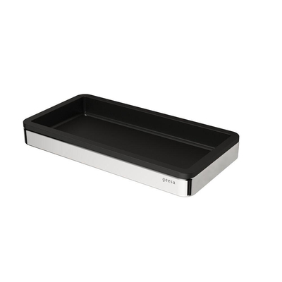 Geesa Frame Étagère 21cm Noir / Chrome
