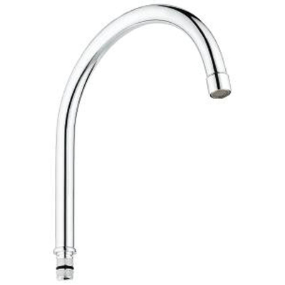 GROHE Euroeco Bec robinets sanitaires H19.7cm avec bec pivotant Chrome brillant