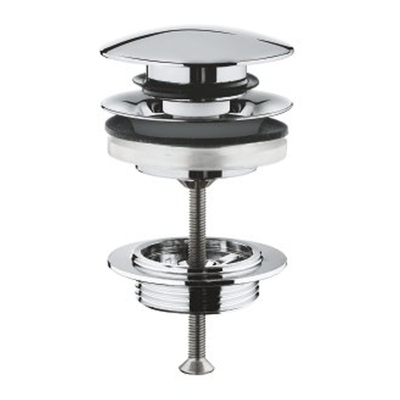 Grohe Klikwaste Afvoerplug - 5/4 inch - push-to-open - chroom