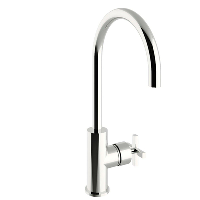 Royal Plaza Rosa hendelkraan hoge uitvoering met kruisgreep chrome SHOWROOMMODEL
