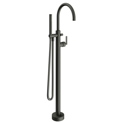 Robinet baignoire îlot Royal Plaza Dora avec levier en acier noir