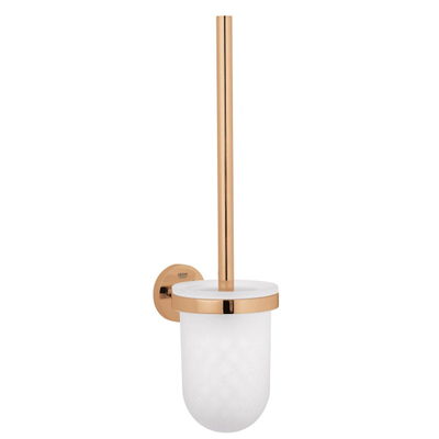 Grohe Essentials Toiletborstelhouder - wandmontage - rond - open - brushed warm sunset (koper)