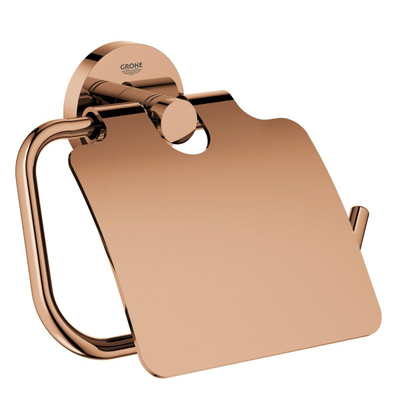 Grohe Essentials Closetrolhouder met klep - brushed warm sunset (koper)