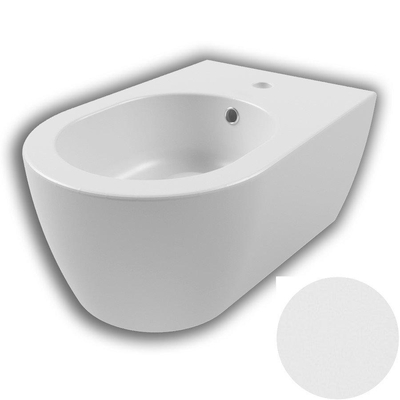 Royal Plaza Novia bidet mural avec trop-plein 1 trou de robinet blanc mat