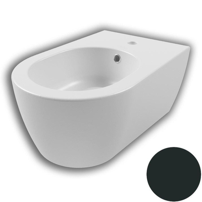 Royal plaza Novia bidet mural avec trop-plein 1 trou de robinet noir mat