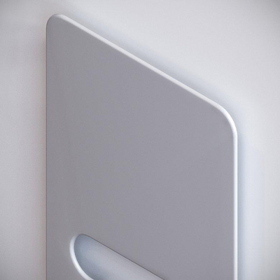 Vasco oni o p el radiateur électrique design aluminium avec niche pour essuie-mains 1800x500 avec 1000w blanc structuré (s600) 0000