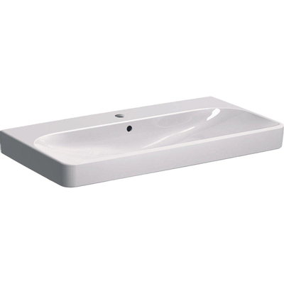 Lavabo Geberit Smyle Square avec trou de robinet et trop-plein 120x48x16.5cm blanc