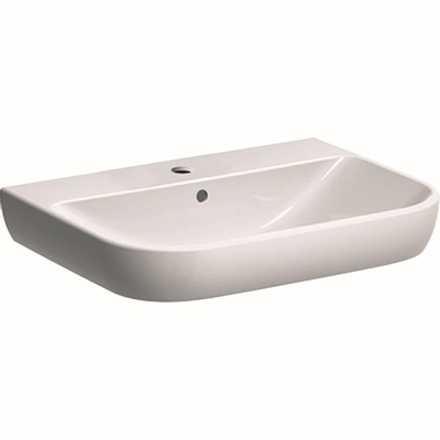 Lavabo Geberit Smyle avec trou de robinet avec trop-plein 65x48x17cm blanc 500230011