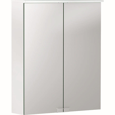 Geberit OPTION spiegelkast - met verlichting - 2 deuren - 56x67.7cm - wit