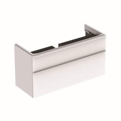 Geberit Smyle wastafelonderkast - 2 laden - 118.4x62cm - wit glans