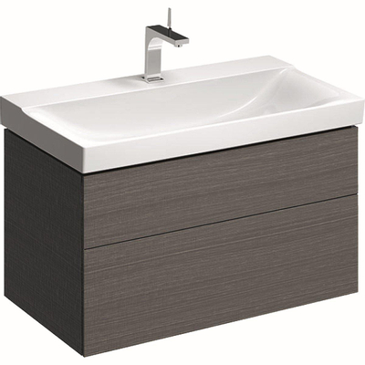 Geberit Xeno2 meuble sous-lavabo 2 tiroirs 88x53cm gris scultura
