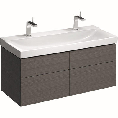 Geberit Xeno2 meuble sous-vasque avec 4 tiroirs 117,4x46,2cm scultura grey