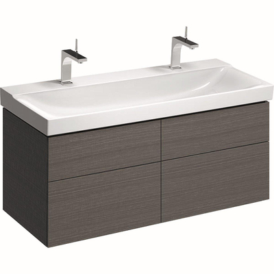 Geberit Xeno2 wastafelonderkast - 4 lades - 117.4x46.2cm - scultura grijs