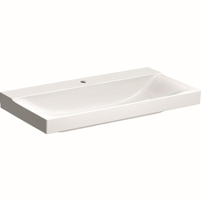 Geberit Xeno2 wastafel - 90x48x14cm - met kraangat - zonder overloop KeraTect - wit