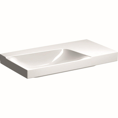 Geberit Xeno2 wastafel - 90x48cm - zonder kraangat - zonder overloop KeraTect - wit