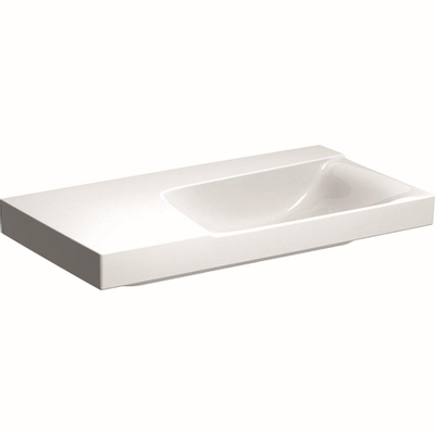 Geberit Xeno2 wastafel - 90x48cm - zonder kraangat - zonder overloop KeraTect - wit