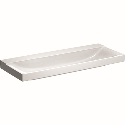 Geberit Xeno2 wastafel - 120x48cm - zonder kraangat - zonder overloop KeraTect - wit