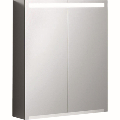 Geberit OPTION spiegelkast led verlichting - 2 deuren - 60x70x15cm - wit