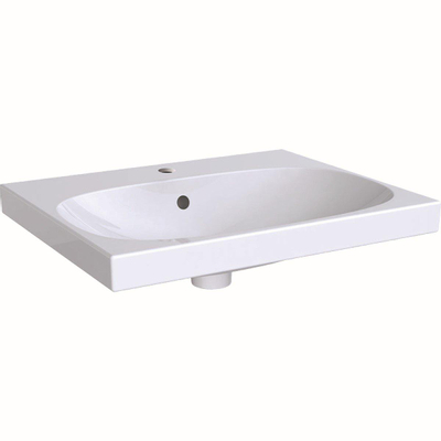 Geberit Acanto lavabo avec trou pour robinet et trop-plein 60x48.2x17cm blanc 500620012