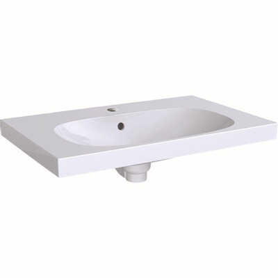 Geberit Acanto lavabo avec trou de robinet avec trop-plein 75x48.2x16.8cm blanc 500622012