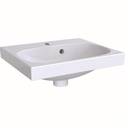 Geberit Acanto Lave-mains avec trou pour robinet avec trop-plein 45x38.2x16.8cm blanc 500636012