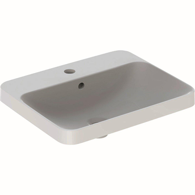 Geberit VARIFORM opbouwwastafel - 55x45cm - zonder kraangat - met overloop - wit