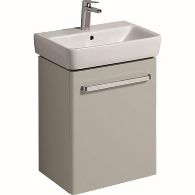 Geberit Renova compact meuble bas pour lavabo 1 porte 50x60.4x36.7cm gauche/droite gris clair