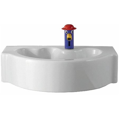 Geberit 300 kids lavabo pour enfants avec trou pour robinet sans trop-plein 60x40x15,5cm blanc