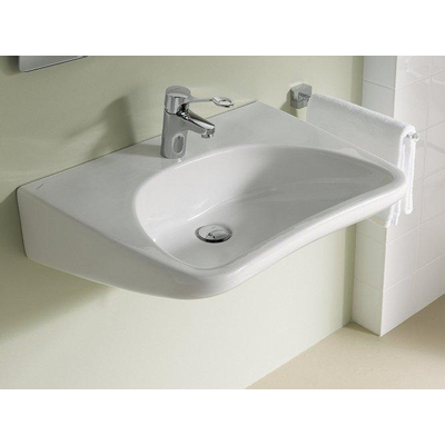 Geberit 300 Comfort Paracelsus Lavabo ergonomique 64x49cm sans trou de robinet ni trop-plein Blanc