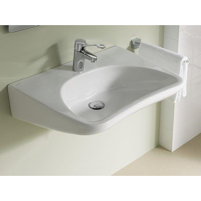 Geberit 300 Comfort wastafel - 64cm - zonder kraangat - zonder overloop KeraTect - wit