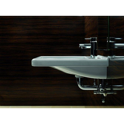 Geberit 300 Comfort Square Lavabo ergonomique 55x52.5cm avec trou de robinet sans trop-plein KeraTect Blanc