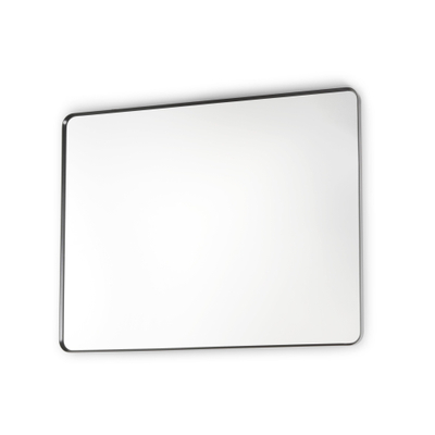 Royal plaza Intent spiegel rechthoekig ronde hoeken 80x100 mat zwart SHOWROOMMODEL
