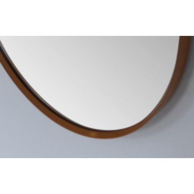 Royal plaza Intent miroir rectangulaire coins arrondis 80x40 or mat