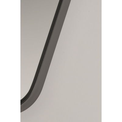 Royal Plaza Intent miroir – ovale – 38 x 90 cm – avec cadre – Noir mat