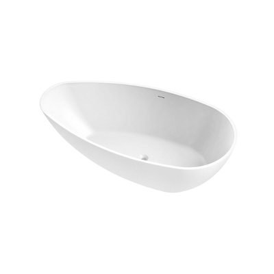 Arcqua Lima baignoire autoportante 170x86x54cm solid surface blanc mat