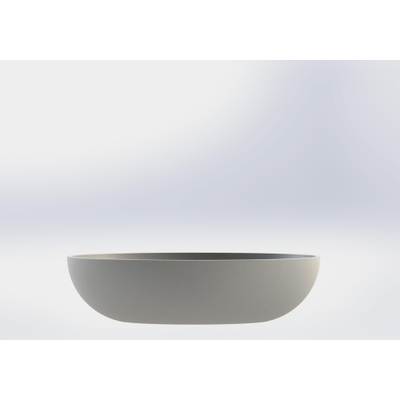 Royal plaza Cinea vasque à poser 57x40,5cm s/s perçage de robinet s/trop-plein blanc mat