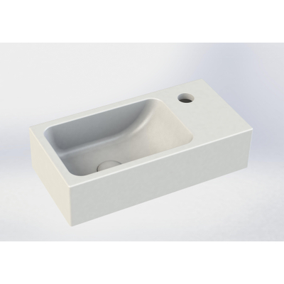 Royal plaza Person lave-mains 40x20cm 1 trou de robinet D s/surverse blanc mat