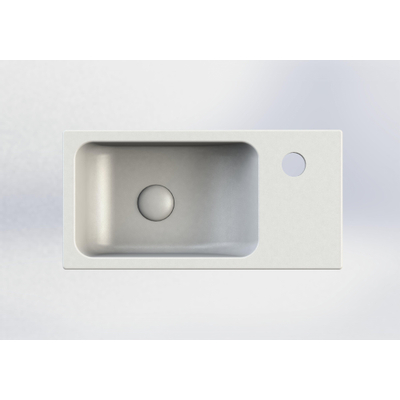 Royal plaza Person lave-mains 40x20cm 1 trou de robinet D s/surverse blanc mat